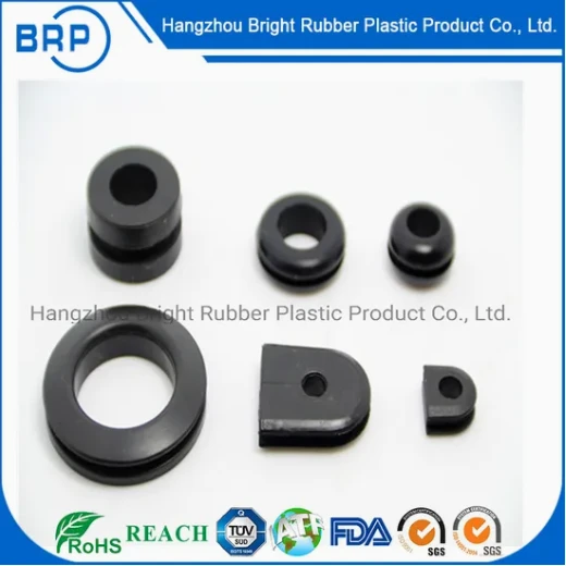 Custom Size Dustproof Waterproof Rubber Molded Parts EPDM Rubber Grommet high quality