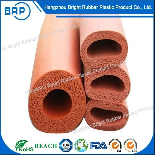 Heat Resistant Silicone Extruded Rubber Seal Customized Different Shape Sponge Cord/silicone Foam Sealing Tube